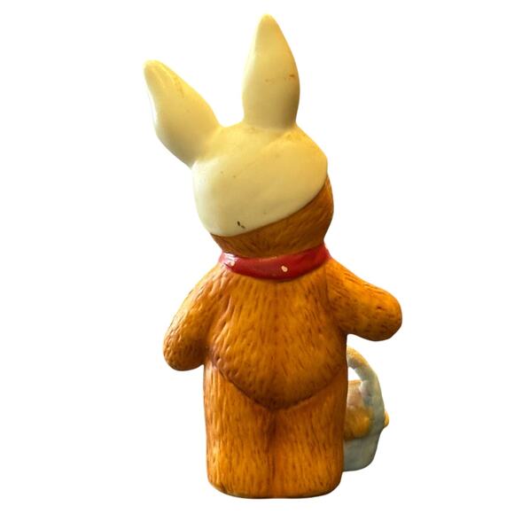 Vintage 1980 Enesco Lucy and Me Teddy Bear Easter Bunny Figurine, Porcelain - Picture 2 of 3